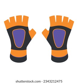 Cycling gloves icon cartoon vector. Sport equipment. Cycle exercise