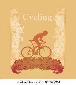 Cycling Grunge Poster Template vector