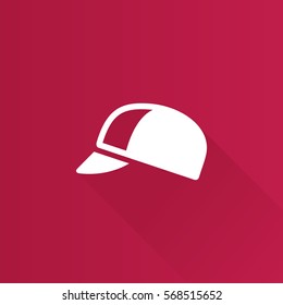Cycling hat icon in Metro user interface color style. Sport bicycle head protection