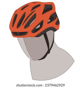 casco de ciclismo aislado en un fondo blanco