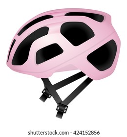 Cycling Helmet On A White Background.