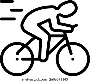 Cycling Icon Element For Design