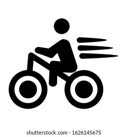 cycling icon or logo isolated sign symbol vector illustration - high quality black style vector icons
