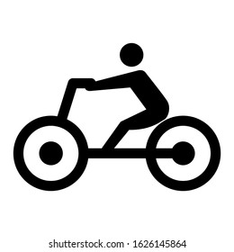 cycling icon or logo isolated sign symbol vector illustration - high quality black style vector icons
