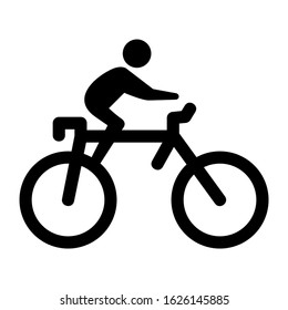 cycling icon or logo isolated sign symbol vector illustration - high quality black style vector icons
