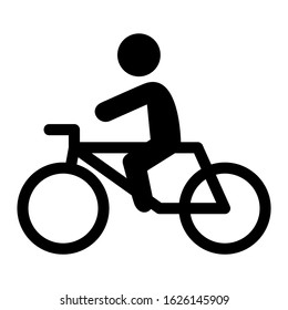 cycling icon or logo isolated sign symbol vector illustration - high quality black style vector icons
