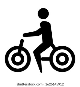 cycling icon or logo isolated sign symbol vector illustration - high quality black style vector icons
