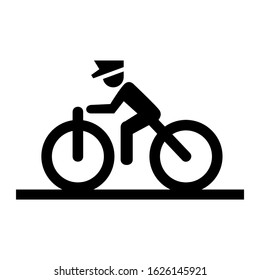 cycling icon or logo isolated sign symbol vector illustration - high quality black style vector icons
