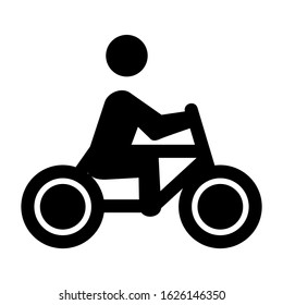 cycling icon or logo isolated sign symbol vector illustration - high quality black style vector icons

