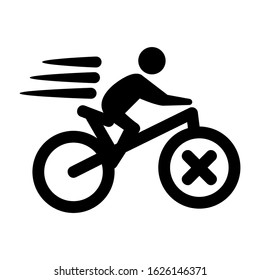 cycling icon or logo isolated sign symbol vector illustration - high quality black style vector icons
