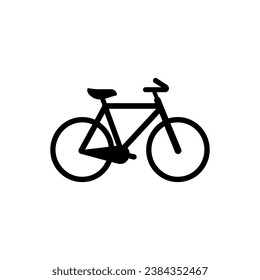 Cycling Icon on White Background - Simple Vector Illustration