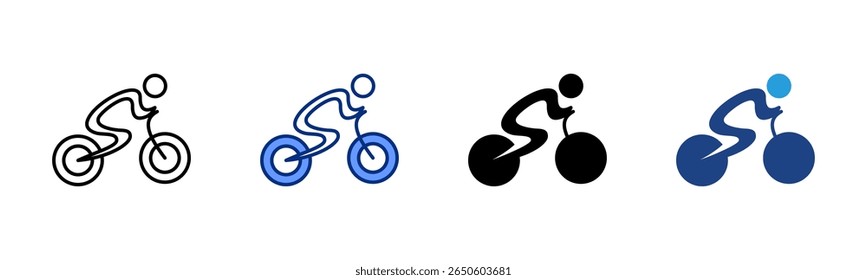 Ciclagem da coleção de vários estilos da folha de ícones