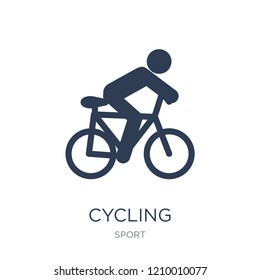 Cycling icon. Trendy flat vector Cycling icon on white background from sport collection, vector illustration can be use for web and mobile, eps10