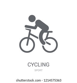 Cycling icon. Trendy Cycling logo concept on white background from Sport collection. Suitable for use on web apps, mobile apps and print media.