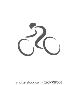 Cycling icon Vector Illustration design Logo template