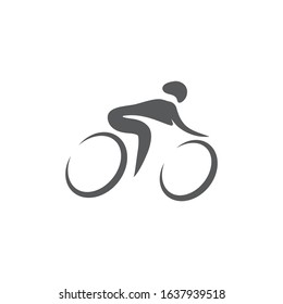 Cycling icon Vector Illustration design Logo template