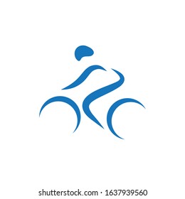 Cycling icon Vector Illustration design Logo template