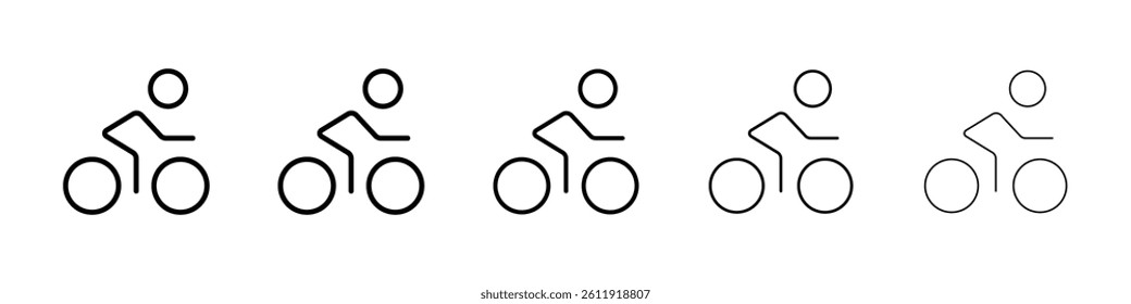 Cycling icon Vector logo sign