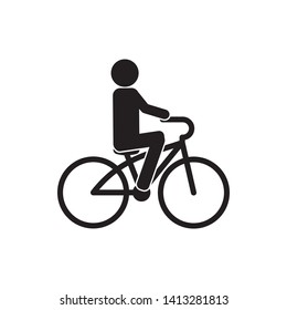 Cycling Line Pattern Cyclist Child Vector Stock Vector (Royalty Free ...