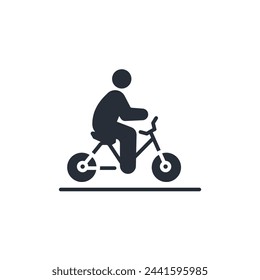 cycling icon. vector.Editable stroke.linear style sign for use web design,logo.Symbol illustration.