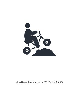 Cycling icon. vector.Editable stroke.linear style sign for use web design,logo.Symbol illustration.