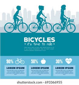 cycling infographic design