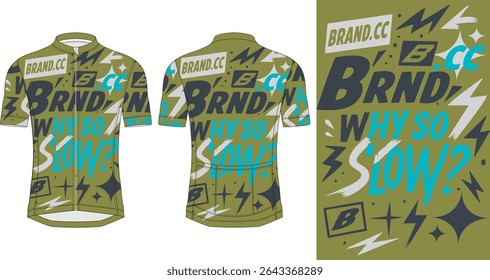 Cycling Jersey Design. Sport Jersey Design Custom Sublimation. Abstract Background.