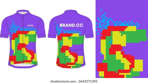 Cycling Jersey Design. Sport Jersey Design Custom Sublimation. Abstract Background.