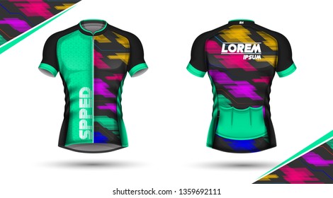 Cycling jersey, front and back