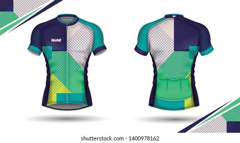 Cycling jersey, front and back