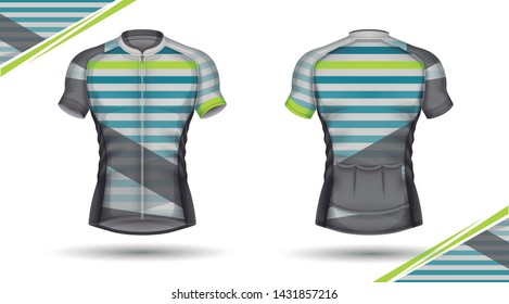 Cycling jersey, front and back