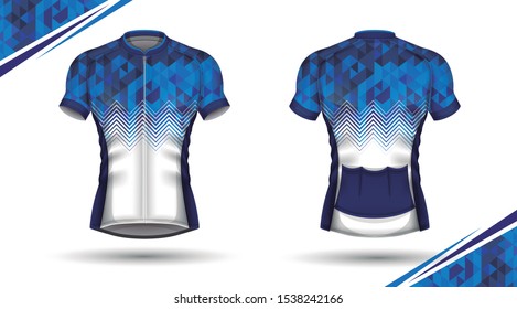 Cycling jersey, front and back