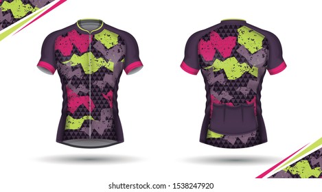 Cycling jersey, front and back