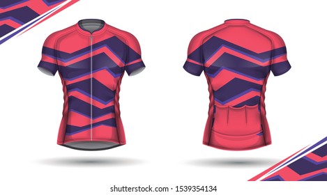 Cycling jersey, front and back