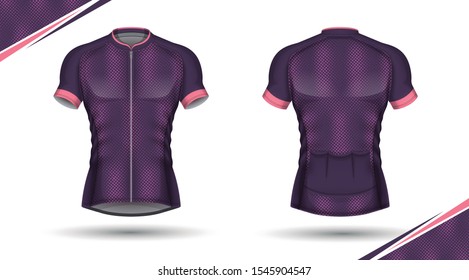 Cycling jersey, front and back