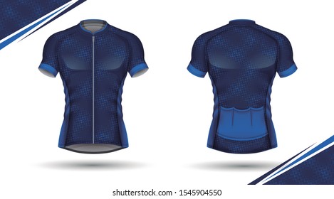 Cycling jersey, front and back