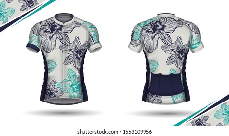 Cycling jersey, front and back