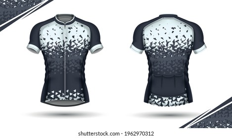 Cycling jersey, front and back
