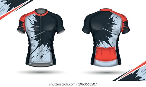 Cycling jersey, front and back