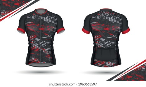 Cycling jersey, front and back