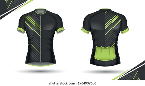 Cycling jersey, front and back