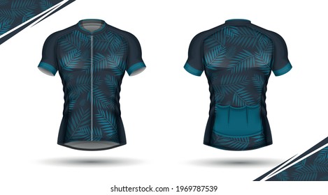Cycling jersey, front and back