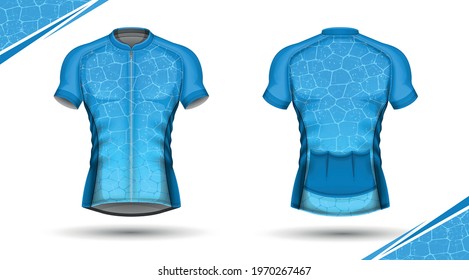 Cycling jersey, front and back