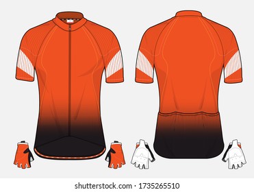 Cycling jersey uniform a vector template design 