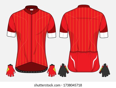 Cycling jersey uniform a vector template design 