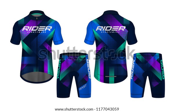 Download Cycling Jerseys Mockuptshirt Sport Design Templateuniform ...