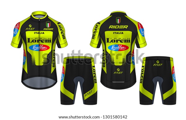 Download Cycling Jerseys Mockuptshirt Sport Design Templateuniform ...