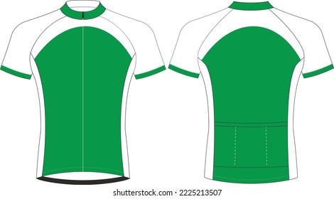 Cycling Jerseys, Short sleeve sports mockup template, Cycling uniform zipper jacket mokup, Full vector eps files