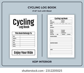 Cycling Log Book KDP Interior