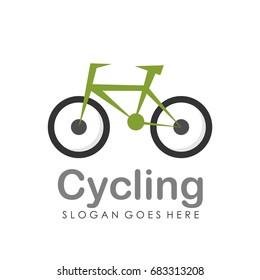 Cycling logo design template
